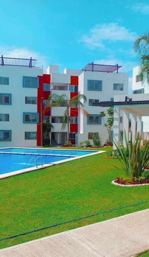 Departamento y Terraza Privada, Grill, Alberca y Aire Acondicionado Apartment in State of Morelos