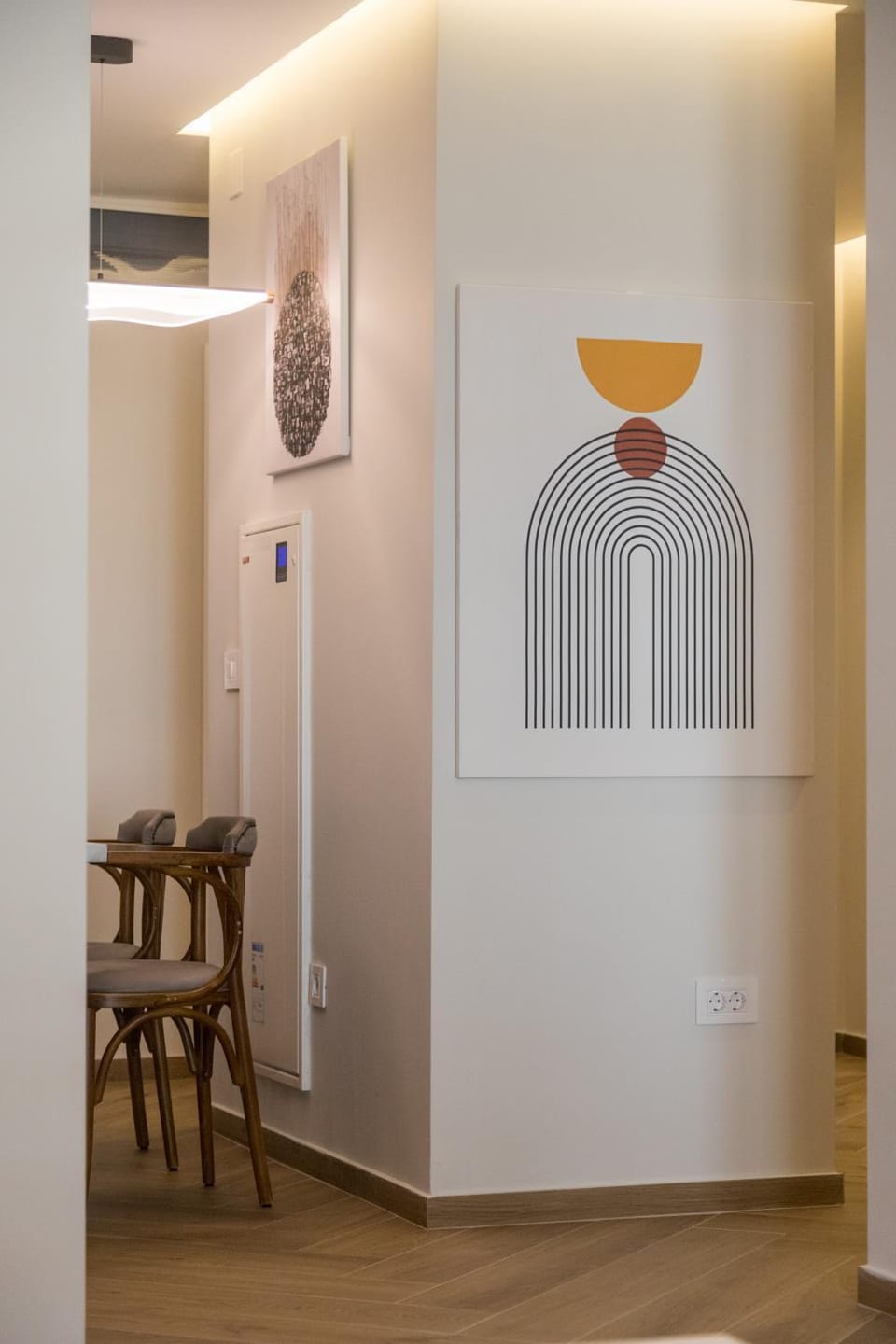 Dining area, air conditioner