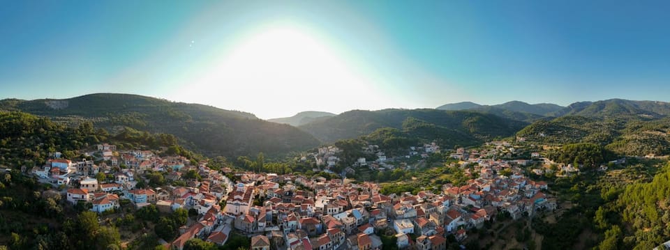 Natural landscape, Bird's eye view, Mountain view