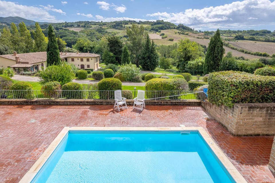 Property building, Living room, Swimming pool