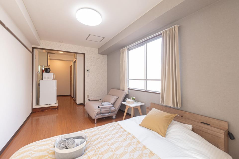 Bed, Kitchen or kitchenette, Photo of the whole room, Bedroom