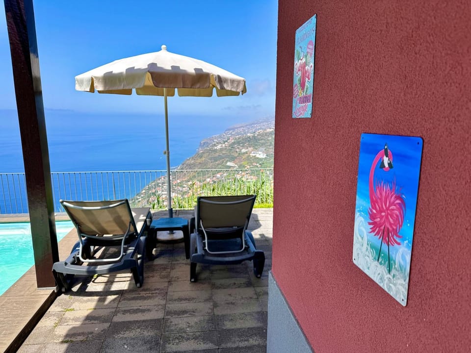 Day, View (from property/room), Balcony/Terrace, Mountain view, Pool view, Sea view, Swimming pool, sunbed