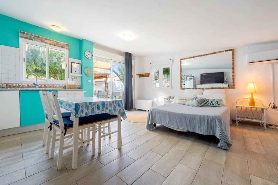 Property building, Living room, Bedroom
