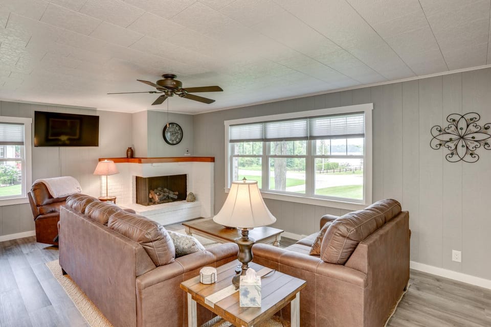 Bring Your Boat! Little Traverse Lake Getaway House in Sleeping Bear Dunes