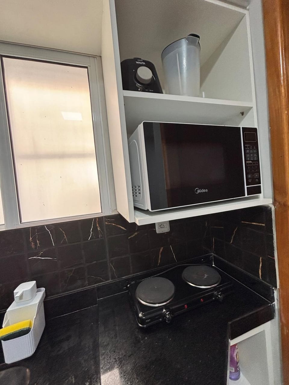 microwave, stove