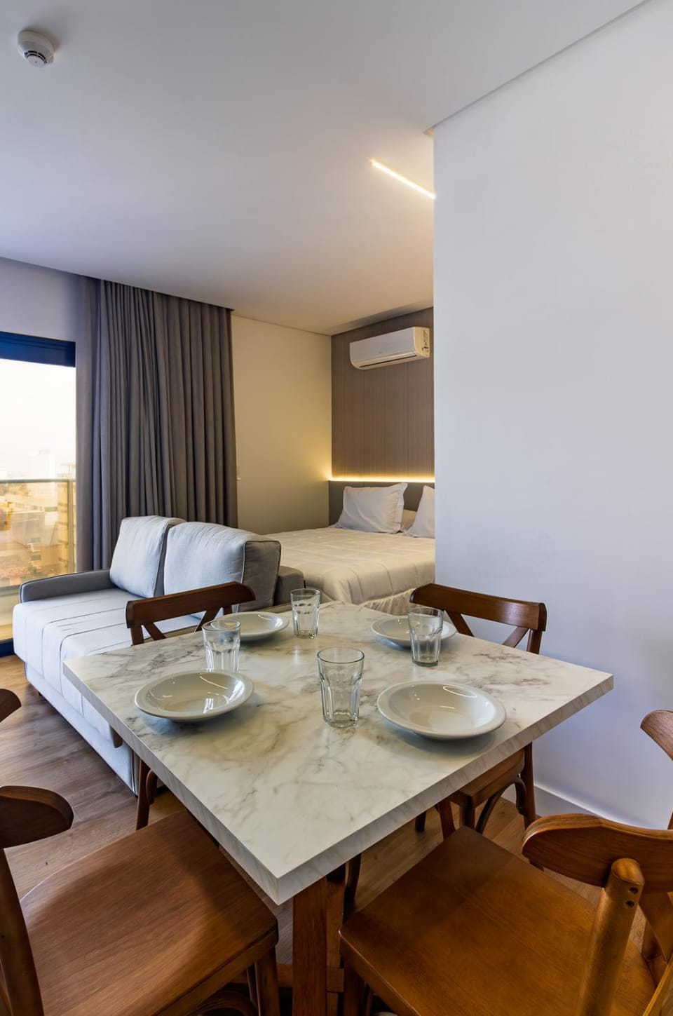 Living room, Seating area, Dining area