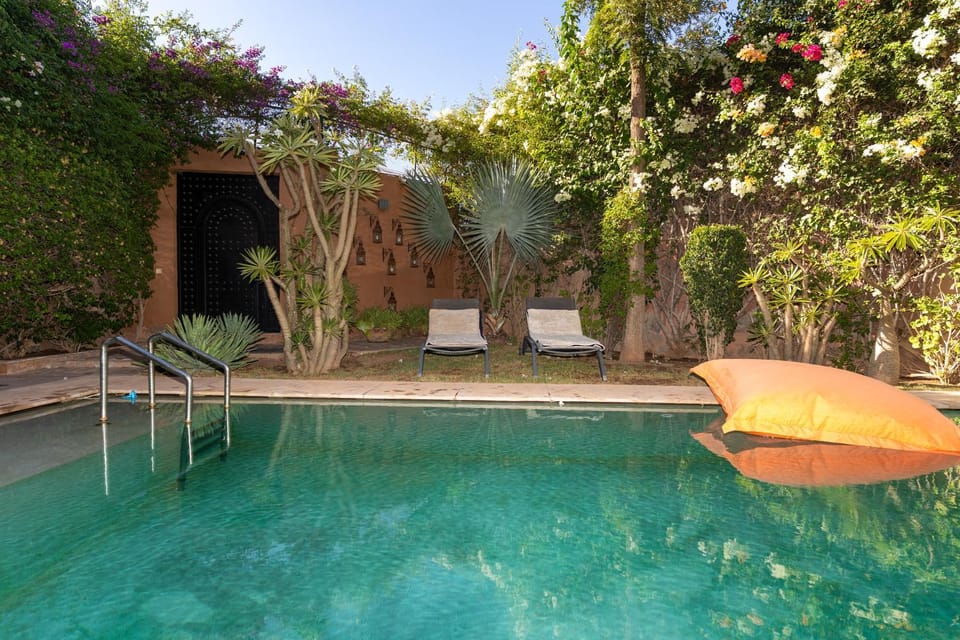Spring, Day, Garden, Garden view, Pool view, Swimming pool, Swimming pool, sunbed