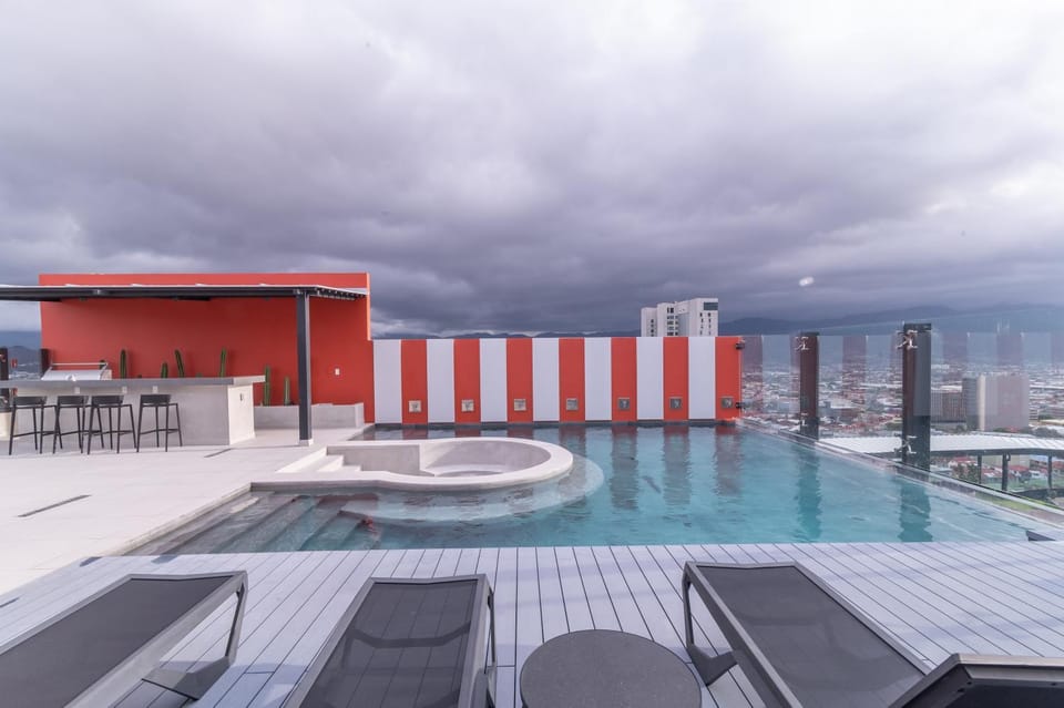 Balcony/Terrace, Living room, Swimming pool
