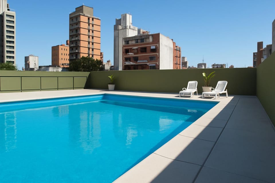 Property building, Swimming pool