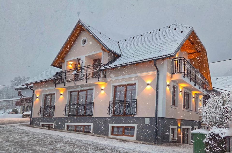 Property building, Day, Winter