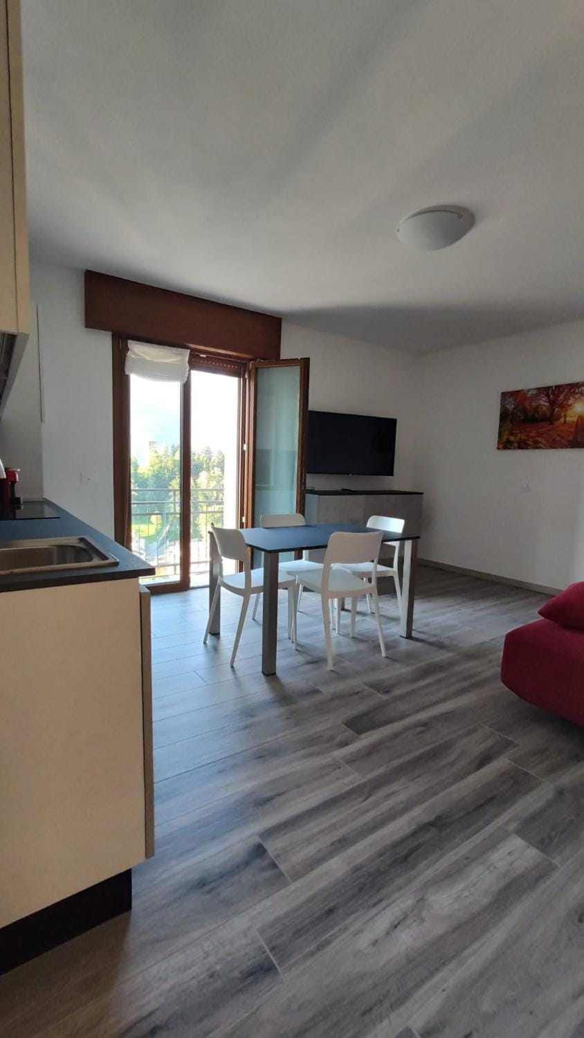 Kitchen or kitchenette, Living room, Dining area