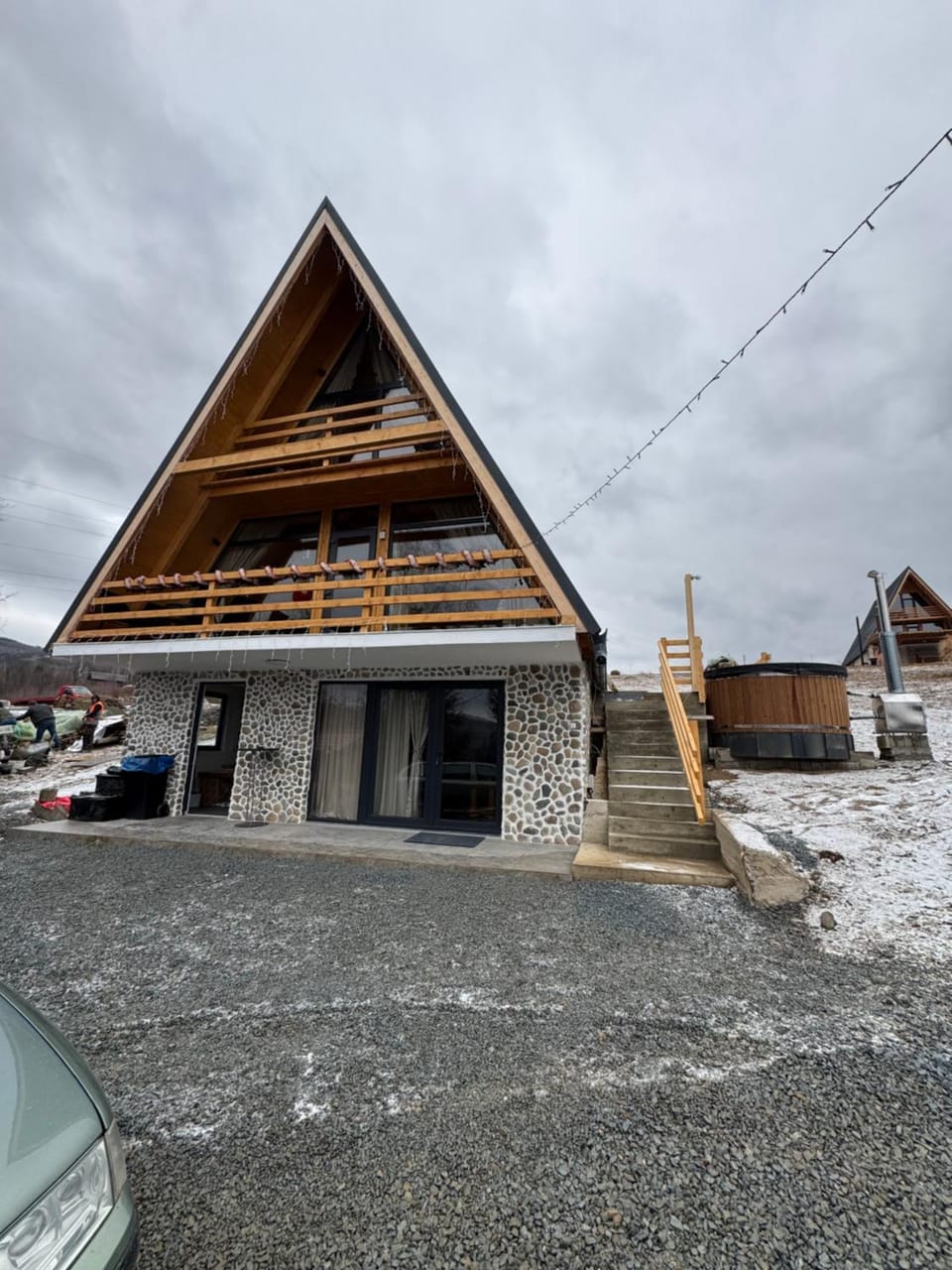 A Frame Panoramic Dundy Nature lodge in Romania