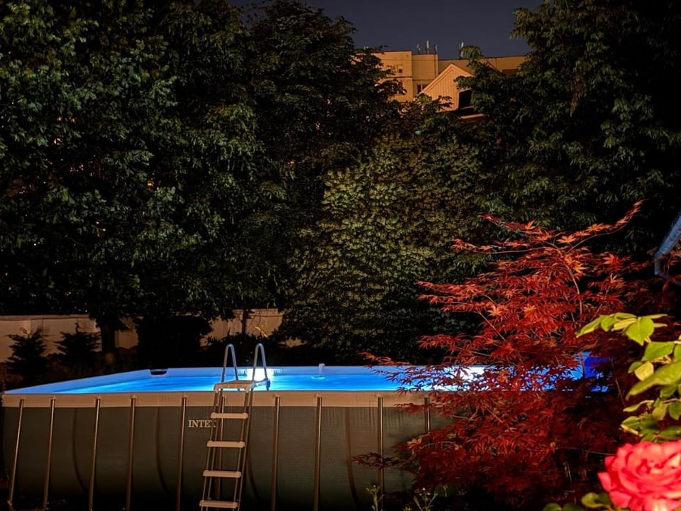 Night, Garden view, Pool view, Swimming pool