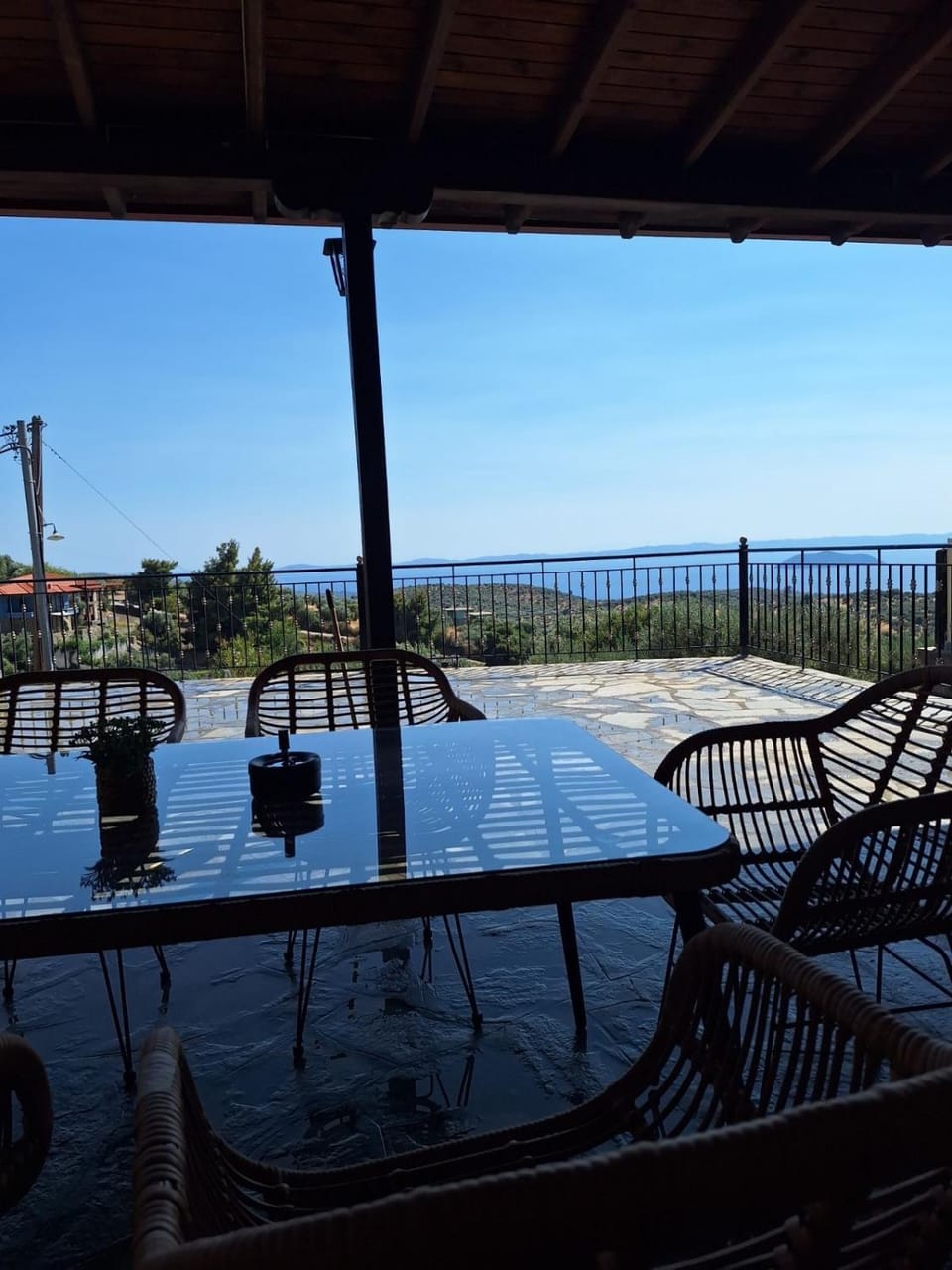 Day, Natural landscape, View (from property/room), Balcony/Terrace, Dining area