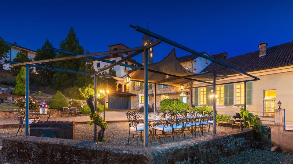 Patio, Night, Garden, Garden view