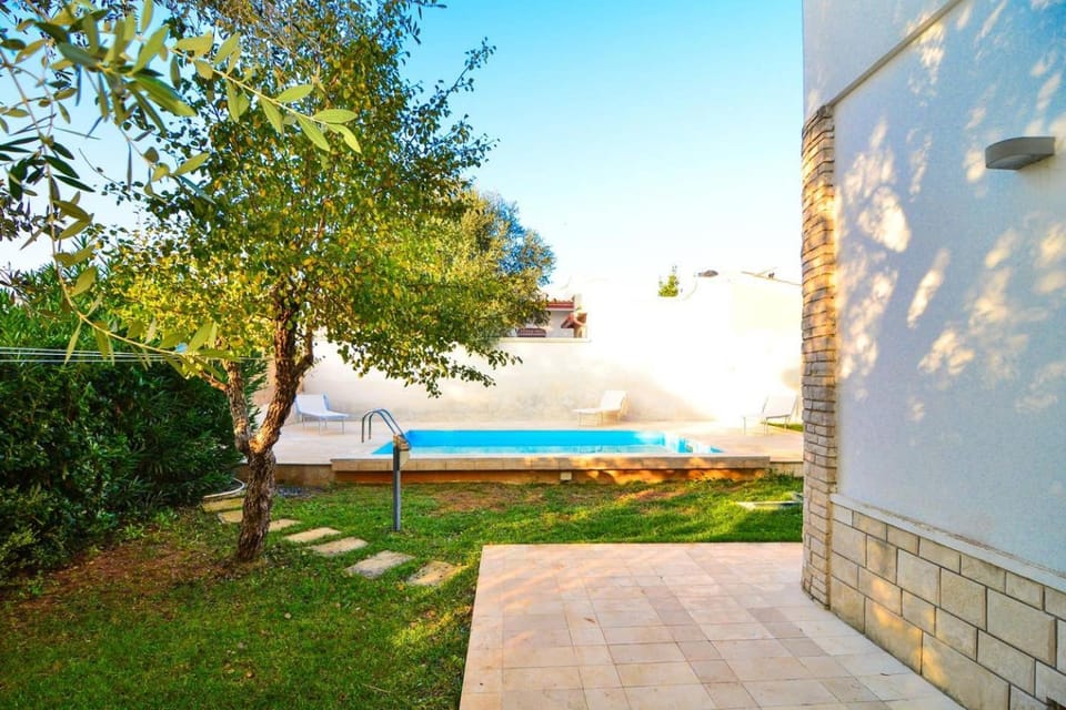 Spring, Day, Natural landscape, Garden, Garden view, Pool view, Swimming pool, sunbed