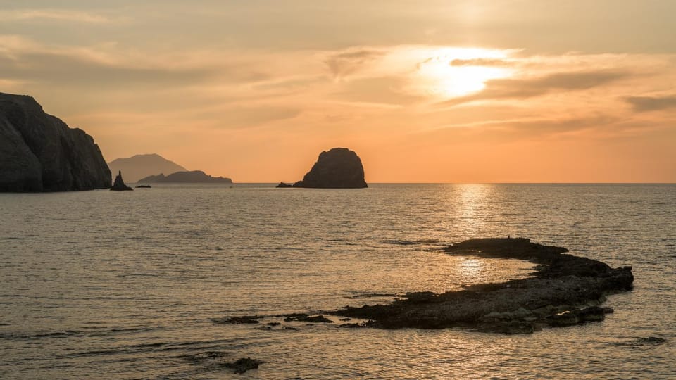 Nearby landmark, Natural landscape, Mountain view, Sea view, Sunset