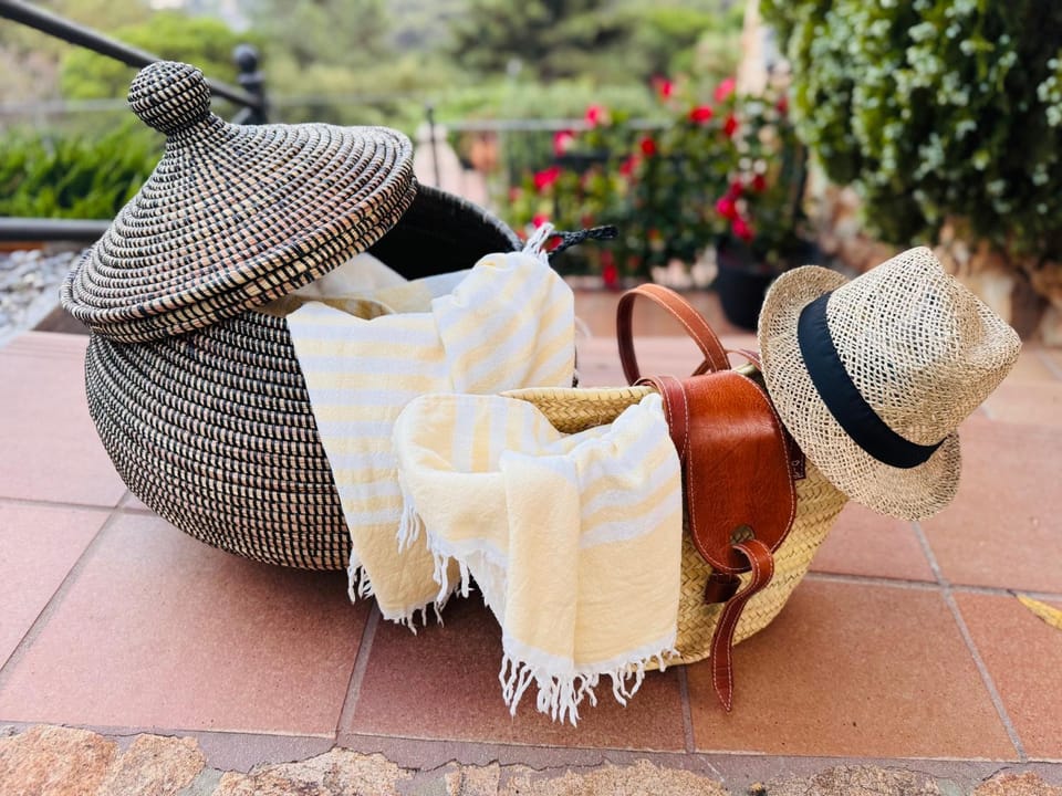 Spring, Day, Garden, Beach, towels