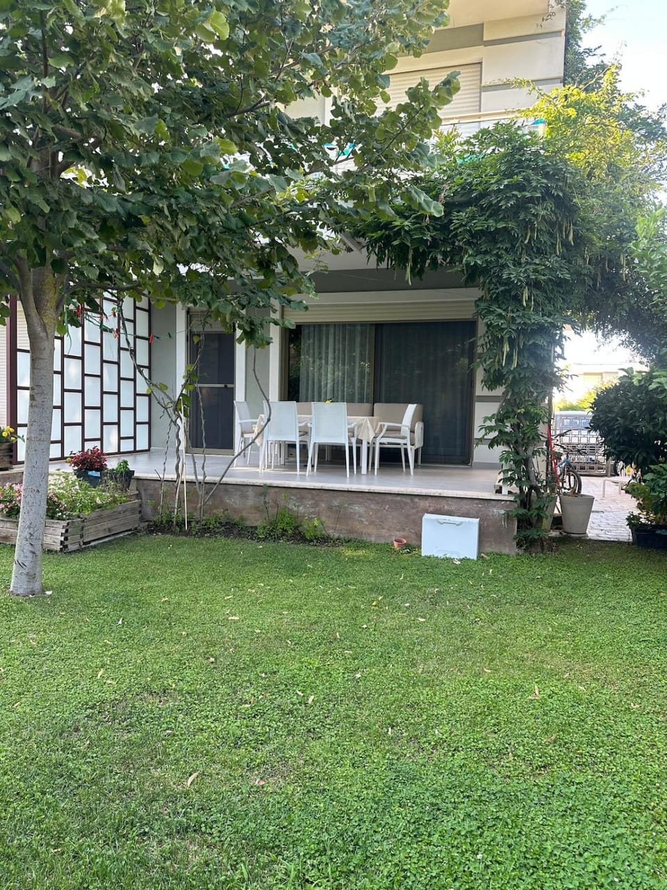 Property building, Patio, Garden view