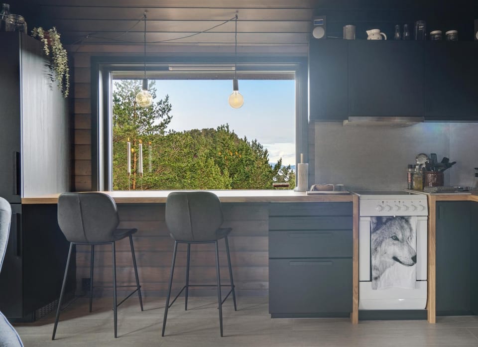 View (from property/room), Kitchen or kitchenette, Dining area
