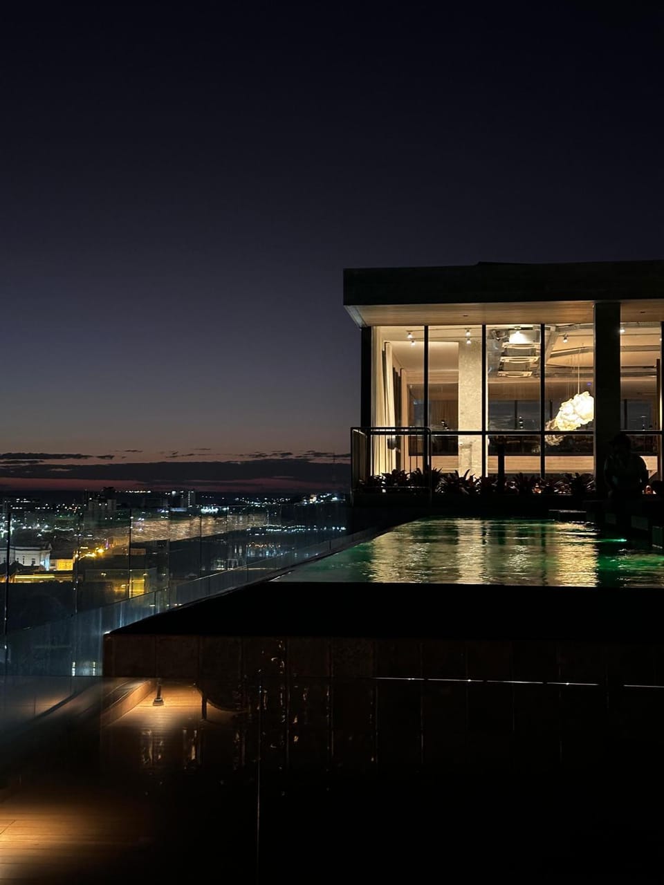 Night, Pool view