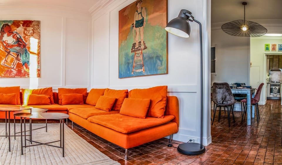 Magnificent Marseille 3-bedroom penthouse apartment with elevator, AC Apartment in Marseille