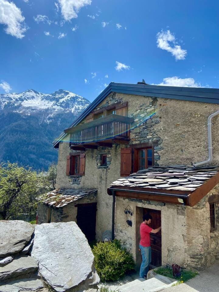 Property building, Spring, Natural landscape, Mountain view
