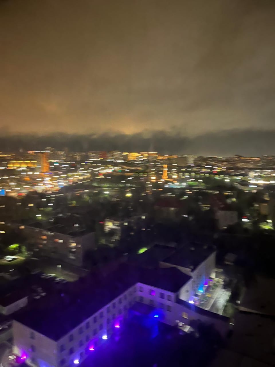 Night, Bird's eye view, City view