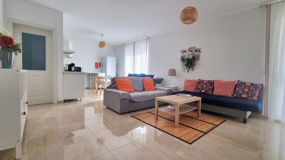Kitchen or kitchenette, Living room, Seating area