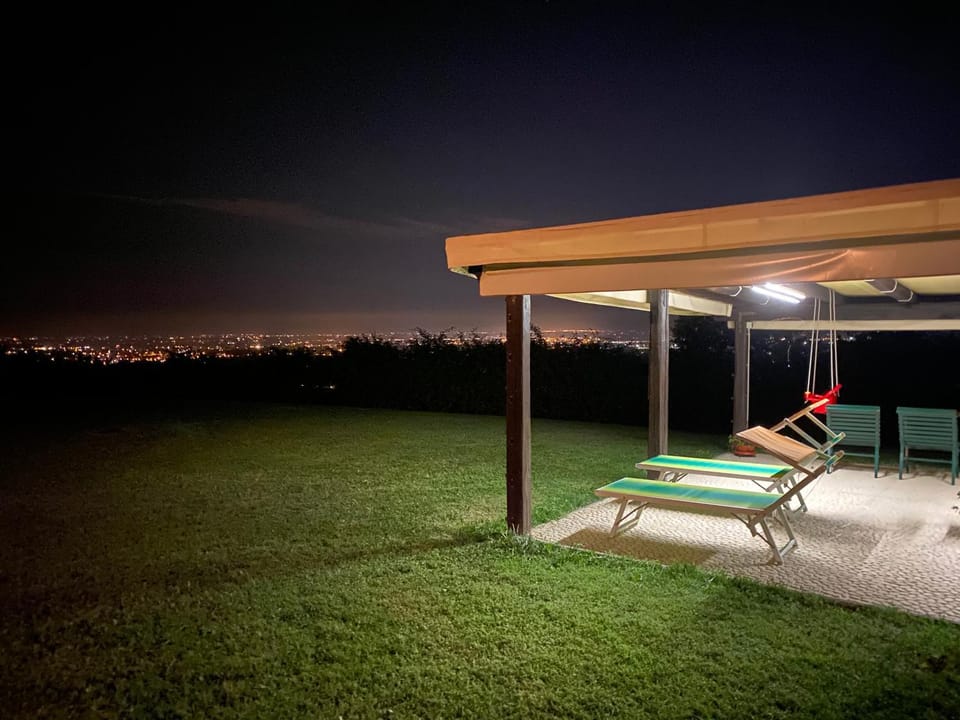 Night, Summer, Garden, Garden view