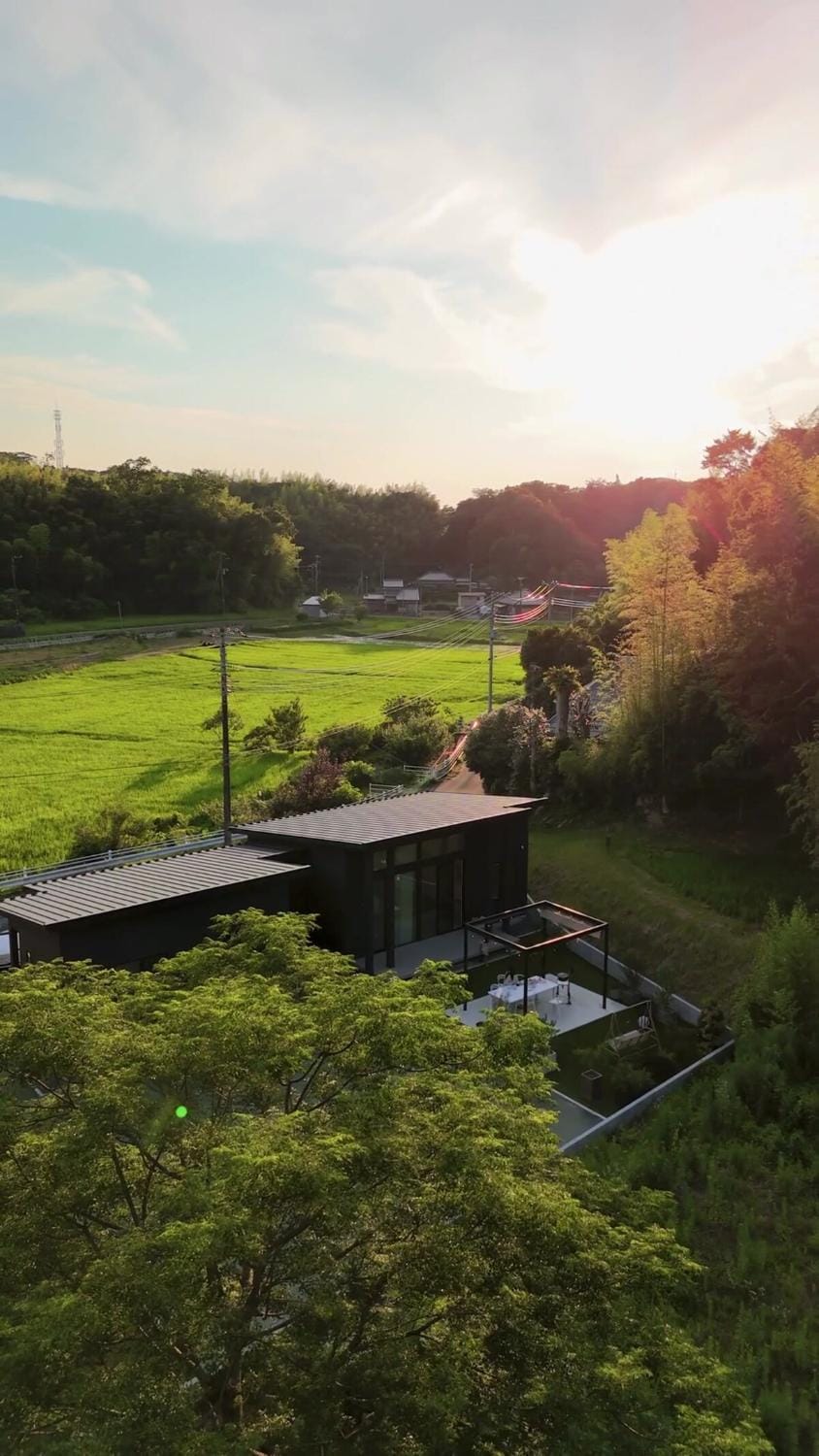 Natural landscape, Garden, Sunset