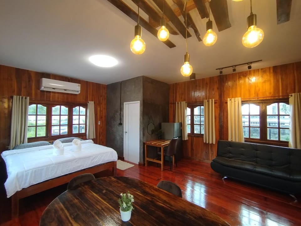 Living room, Photo of the whole room, Seating area, Bedroom, air conditioner