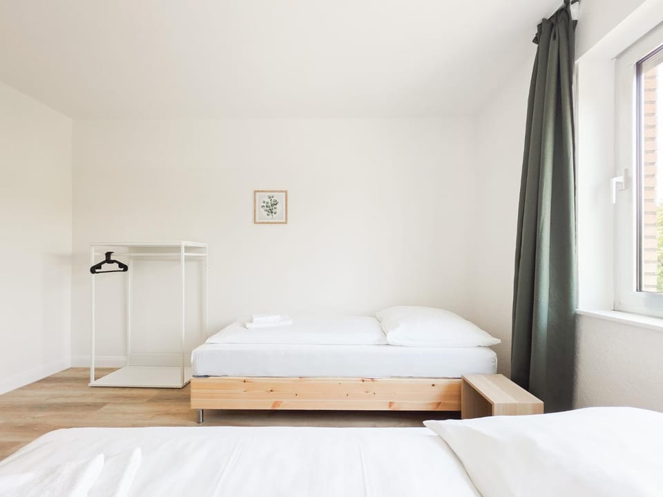 Bed, Photo of the whole room, Bedroom, towels, wardrobe