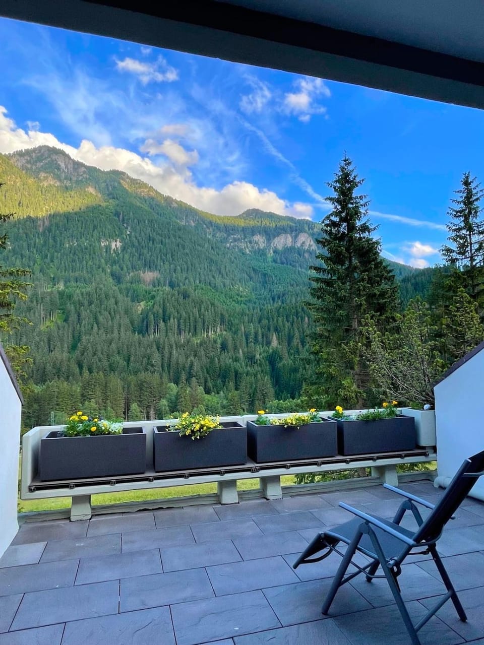 Natural landscape, View (from property/room), Balcony/Terrace, Mountain view, sunbed