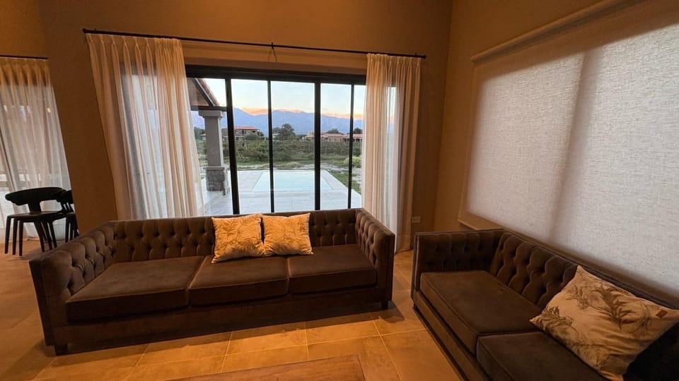 Living room, Seating area, Pool view, Swimming pool