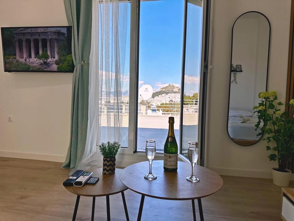 Panathenaic Stadium & Mets & Pangrati skyline Studio & Athens View Lycabettus Apartment in Athens
