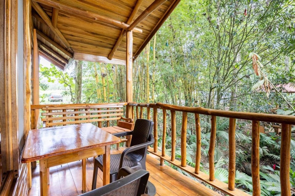 Hanging Rustic Cabin with Balcony and terrace #4 Cabin in La Fortuna