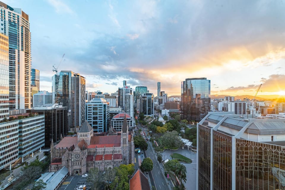 City view, Sunset