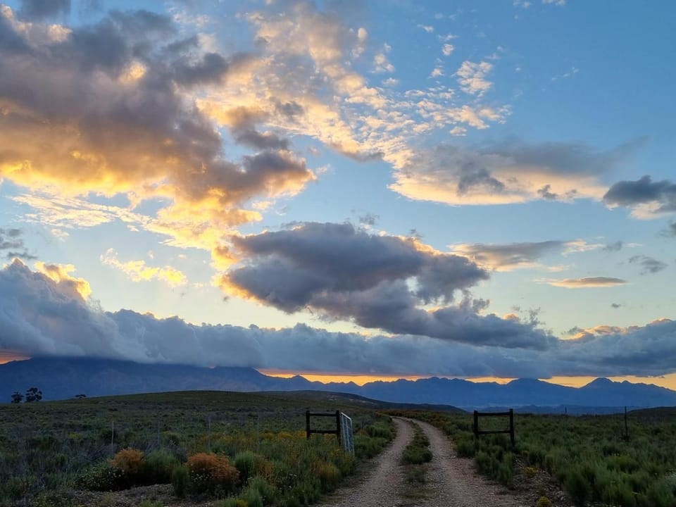 Natural landscape, Mountain view, Sunset