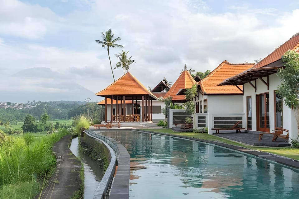 Property building, Natural landscape, View (from property/room), Garden view, Landmark view, Pool view, Swimming pool
