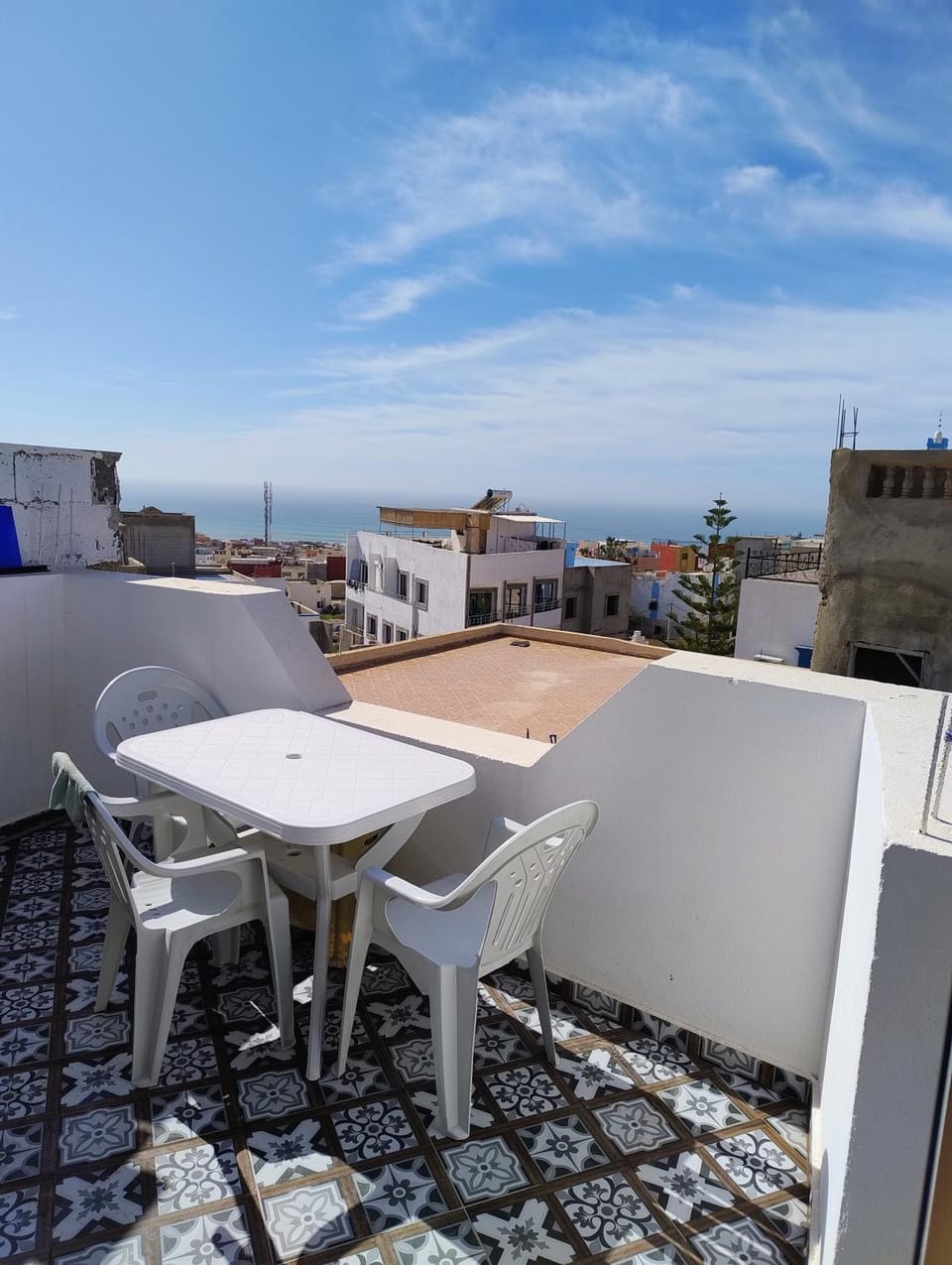 Balcony/Terrace, Living room, Seating area, Dining area, Sea view