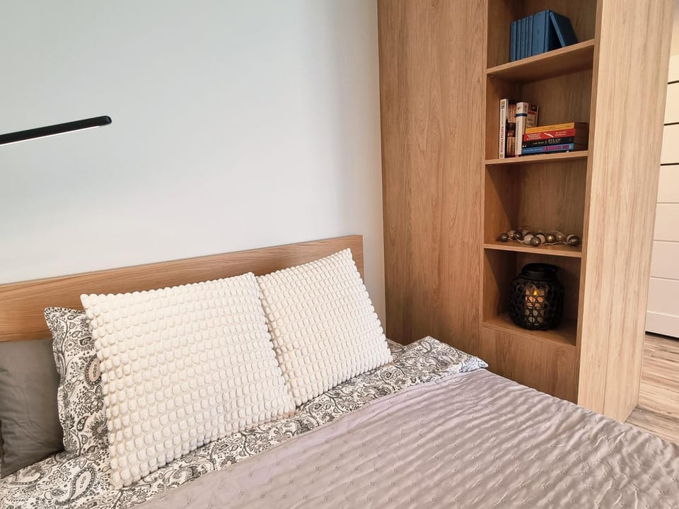 Bed, Library, TV and multimedia, Photo of the whole room, Seating area, Bedroom, internet, wardrobe