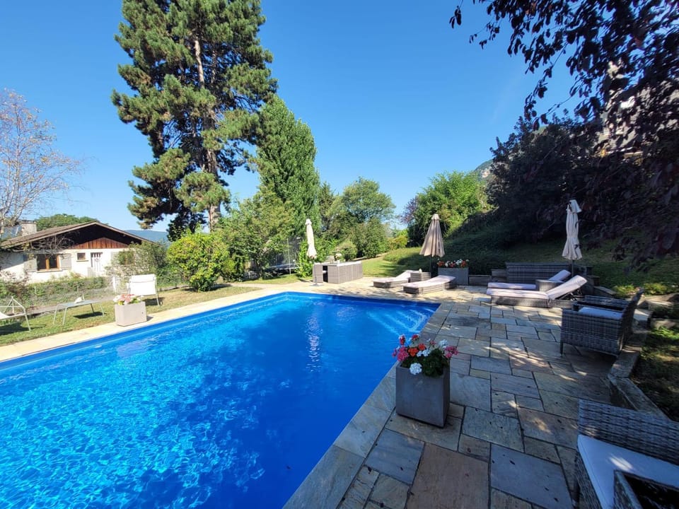 Garden, Pool view, Swimming pool, sunbed