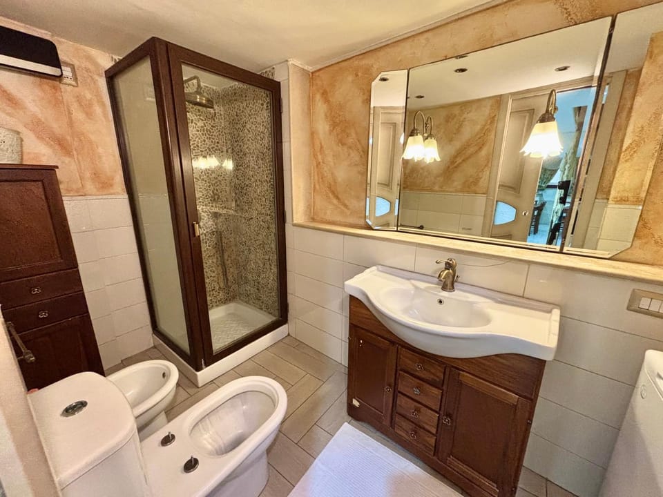 Shower, Toilet, Bathroom, towels