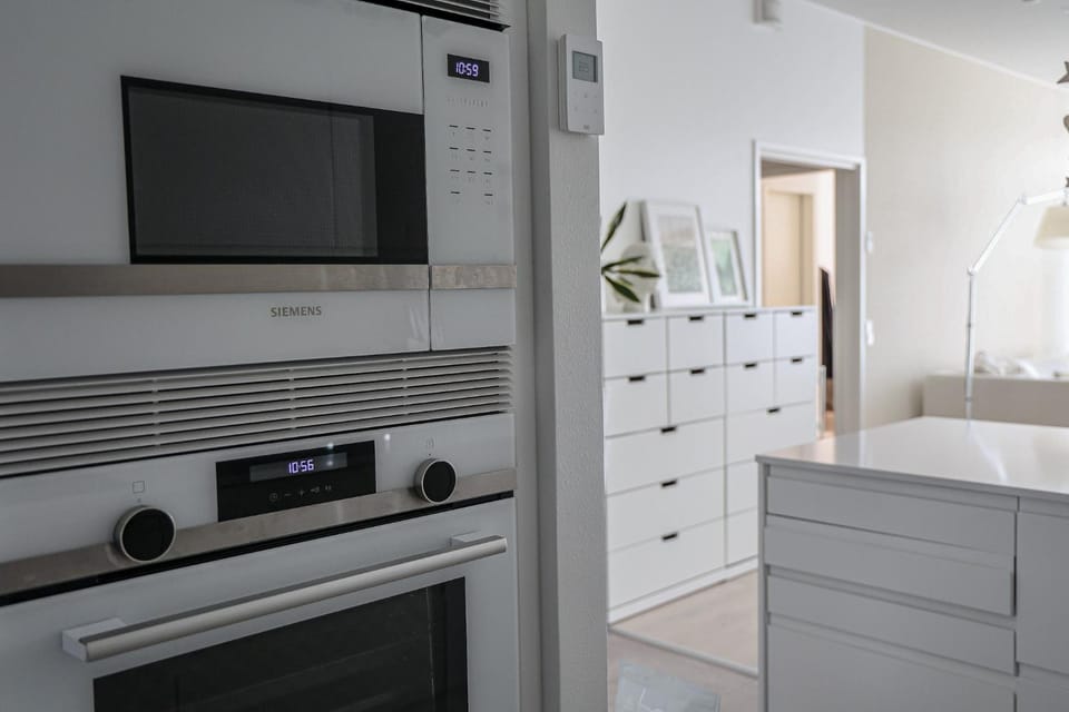Kitchen or kitchenette, oven, stove