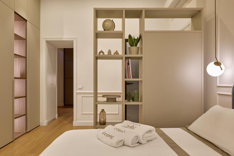 Bed, Photo of the whole room, Bedroom, towels, wardrobe