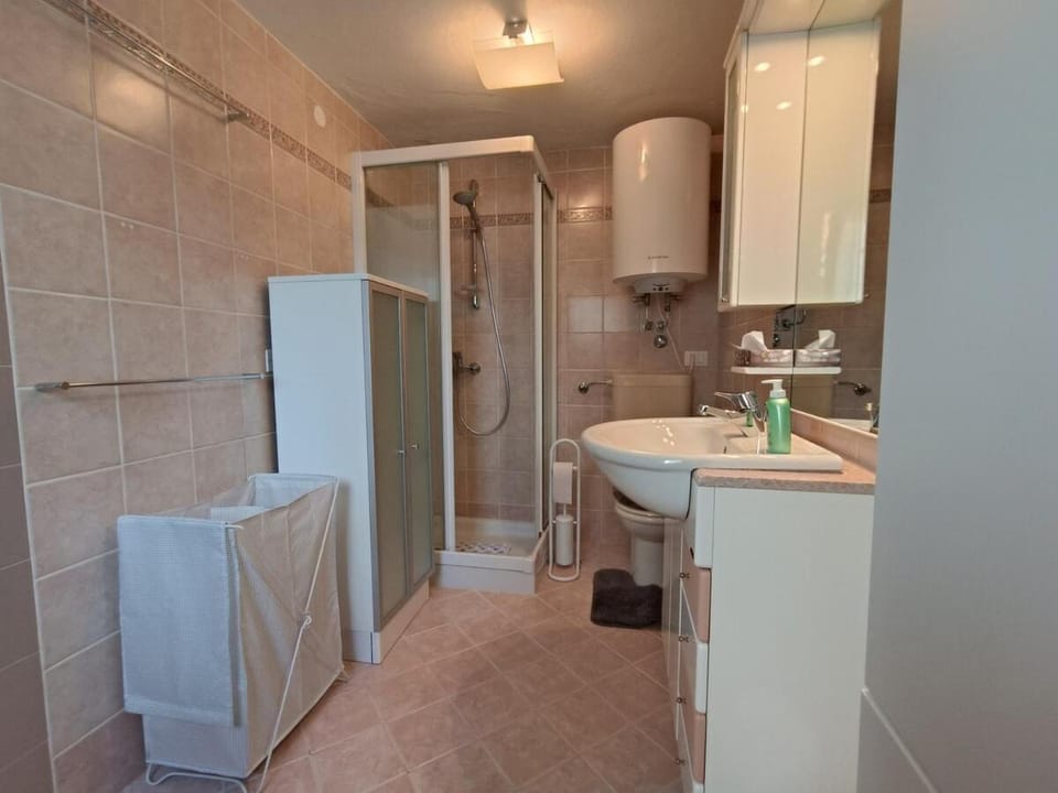 Shower, Toilet, Bathroom, towels