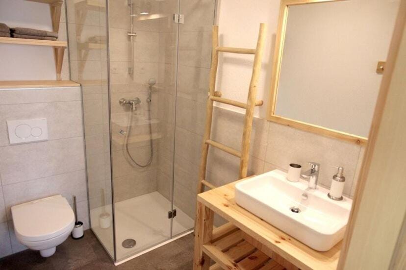Shower, Toilet, Bathroom, towels