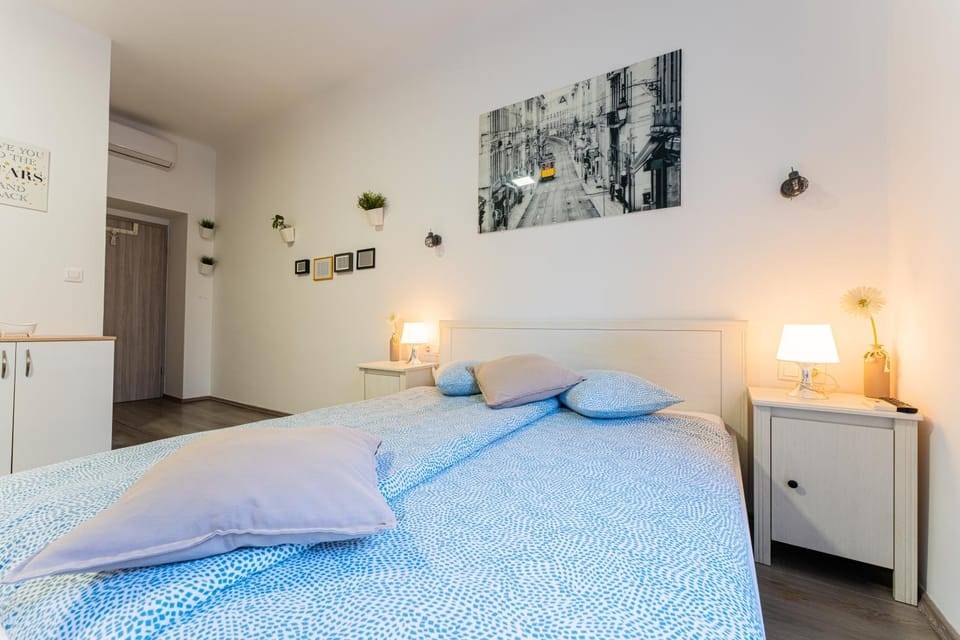Bed, Photo of the whole room, Bedroom, wardrobe, air conditioner