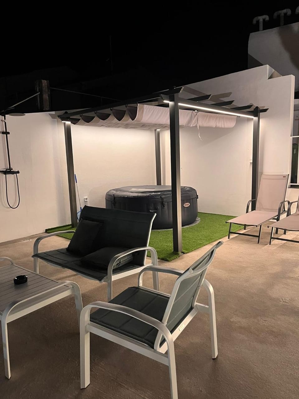 Patio, Off site, Night, sunbed